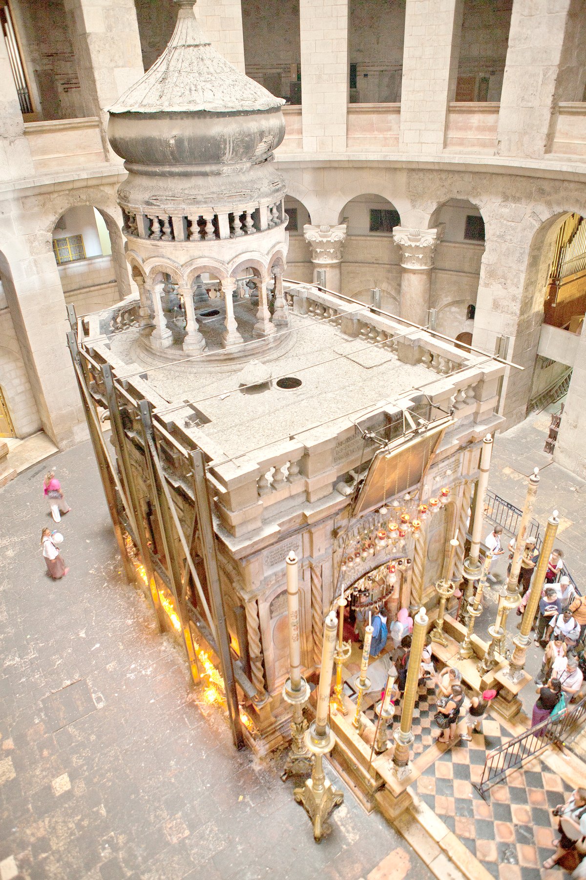 THE Edicule inside the rotonda of the Church of the Holy Sepulchre in Jerusalem